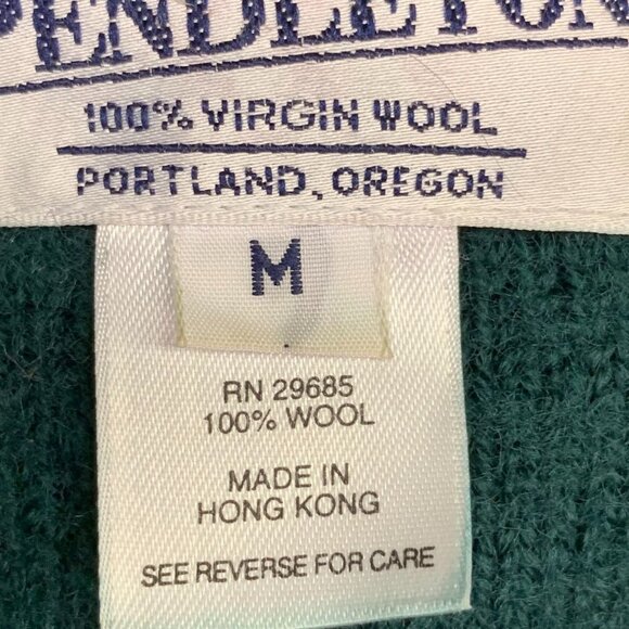 Pendleton Women's 100%‎ Wool Plaid Lined Button Up Cardigan Sweater Size M - Picture 8 of 11